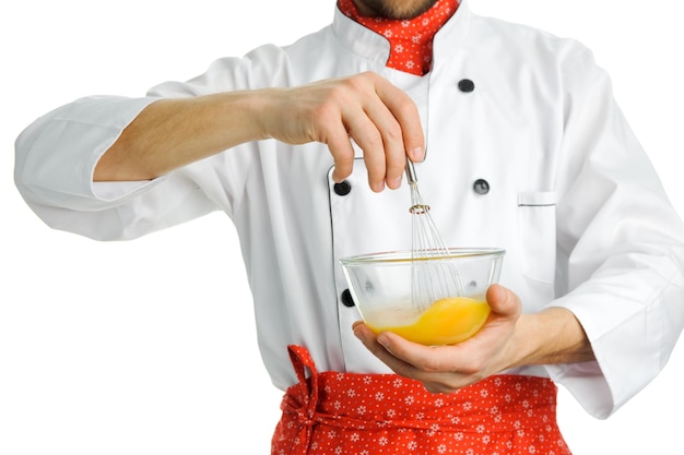 Bucătar pregătind preparat